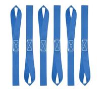 PATIKIL 25 x 300mm Soft Loop Tie Down Straps, 8Pcs Heavy Duty Motorcycle Handlebar Strap Fastening Tie Down Loops for Securing ATV UTV Truck Scooters Lawn Garden Equipment, Blue