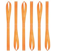 PATIKIL 25 x 450mm Soft Loop Tie Down Straps, 6Pcs Heavy Duty Motorcycle Handlebar Strap Fastening Tie Down Loops for Securing ATV UTV Truck Scooters Lawn Garden Equipment, Orange