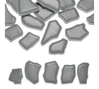 PATIKIL 250g/0.55LB Irregular Ceramics Mosaic Tiles, 0.79"-1.57" Mosaic Stained Tile Broken Porcelain Pieces Stones Bulk for DIY Craft Making Vases Home Decoration, Gray