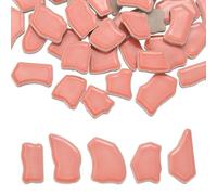 PATIKIL 250g/0.55LB Irregular Ceramics Mosaic Tiles, 0.79"-1.57" Mosaic Stained Tile Broken Porcelain Pieces Stones Bulk for DIY Craft Making Vases Home Decoration, Rose Red