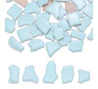 PATIKIL 250g/0.55LB Irregular Ceramics Mosaic Tiles, 0.79"-1.57" Mosaic Stained Tile Broken Porcelain Pieces Stones Bulk for DIY Craft Making Vases Home Decoration, Light Blue