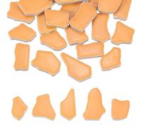 PATIKIL 250g/0.55LB Irregular Ceramics Mosaic Tiles, 0.79"-1.57" Mosaic Stained Tile Broken Porcelain Pieces Stones Bulk for DIY Craft Making Vases Home Decoration, Orange
