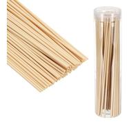 PATIKIL 25CM/10Inch Reed Diffuser Stick, 100 Pack Fiber Aroma Fragrance Refill Sticks Replacement with PET Bottle for Home Office Hotel Party Wedding, Wood