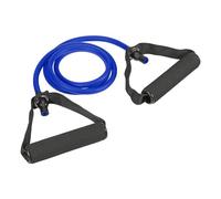 PATIKIL 25Lbs Resistance Bands, Single Exercise Bands with Foam Handles Working Out Stretch Bands for Home Workouts Gym Physical Fitness Yoga, Blue
