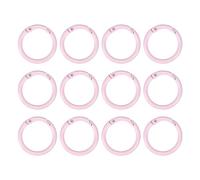 PATIKIL 25mm/1" Metal Spring O Rings, 12 Pcs Spring Gate O Rings Zinc Alloy Snap Clip Trigger Spring Keyrings Buckle for Purse Handbag, Pink