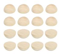 PATIKIL 25mm Half Wood Beads, 30 Pack Unfinished Natural Wooden Beads Round Split Wood Balls for Craft Art Ornaments Painting
