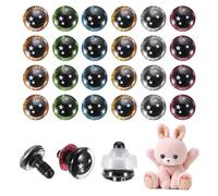 PATIKIL 25mm Star Safety Eyes, 30Pcs Realistic Doll Crocheting Safety Eyes with Washers for Decor Crochet Accessories Dolls Craft Halloween, 6 Colors