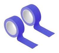 PATIKIL 25mm x 5m Neon Gaffer Cloth Tape, 2 Roll Fluorescent Blacklight Reactive Glow in the Dark Tape for Dance Floors Glow Party Supplies, Blue