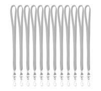 PATIKIL 25Pcs Lanyards Bulk, 17.3" Badge Lanyard Neck Polyester with Clasp for ID Badge Keys Worker Name Tag Wallet Cruise Phone Events Office, Gray