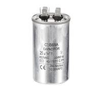 PATIKIL 25uF 25MDF 450V AC Fan Start Capacitor, CBB65 Circular Run Capacitor for AC Motor Run Air Conditioner Cool Heat Pump Condenser Straight