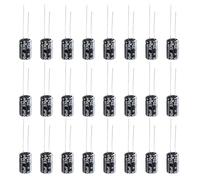 PATIKIL 25V 330uF Electrolytic Capacitors, 100Pcs 8x12mm Aluminum High Frequency Electrolytic Capacitors for TV, LCD Monitor, Refrigerator, Circuit Boards, Black