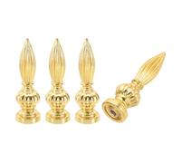 PATIKIL 25x80mm Lamp Shade Finial, 4 Pcs Lamp Finials Caps Knob M10x1mm Threaded Alloy Solid Lamp Finial Decoration for Lamp Shade Table Floor Lamps, Gold Tone