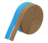 PATIKIL 26.25 Feet Carpet Marker Strips, 2 Rolls Nylon Carpet Strips Spots Hook Tape for Classroom Floor Decoration Teacher Education Social Distance, Brown/Blue
