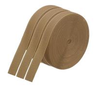 PATIKIL 26.25 Feet Carpet Marker Strips, 3 Rolls Nylon Carpet Strips Spots Hook Tape for Classroom Floor Decoration Teacher Education Social Distance, Brown