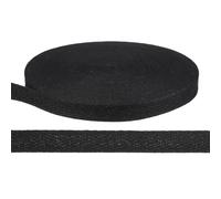 PATIKIL 27 Yards Cotton Twill Tape Ribbon, 1/2 Inch Herringbone Twill Tape Bias Ribbon Binding Tape or Sewing Hemming Binding Quilting Piping DIY Craft, Black