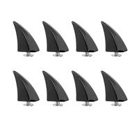 PATIKIL 27mm Spikes and Studs, 8 Sets Horn Rivets Screw Back Leather Crafting Dragon Claw Punk Style Rivet Kits for DIY Custom Craft Clothing Shoes Belts Bags Collars, Bright Black