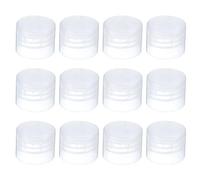 PATIKIL 28/410 Replacement Flip Caps, 12Pcs Inner Dia 1.1" Plastic Reusable Non-Spill Bottle Lid for Paint Dispensing Squeeze Shampoo Drinking Bottles, Clear