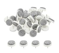 PATIKIL 28 mm Nail-on Felt Pads, 40 Pcs Round Felt Furniture Sliders Pads Heavy Duty Floor Protectors for Wooden Chair Sofa Cabinet Table Leg Feet Hardwood Floors, White