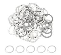 PATIKIL 29mm OD External Retaining Rings, 50 Pcs C-Clip Retaining Shaft Snap Rings 304 Stainless Steel External Circlip for Automobile Valve Equipment Bearings