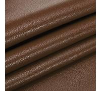 PATIKIL 29x17x0.03 Inch PU Leather Sheets, Soft Colored Faux Goat Grain PU Leather Sheet Repair Fabric Patch for Book Binding, Repairing, Crafting, Sewing, Coffee Color