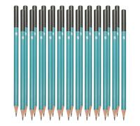 PATIKIL 2B Drawing Pencils for Sketching, 24PCS Graphite Wood Pre-sharpened Sketch Pencils, Hexagonal, Black Refill, Green/Black Pole