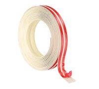 PATIKIL 2cm x 3 Meter Wall Corner Protector, Self Adhesive Wall Corner Guard Edge Protector Flexible Peel and Stick Molding Trim for Ceiling Countertop, Beige Wood Grain
