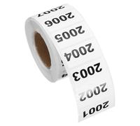 PATIKIL 2cm x 4cm Inventory Number Sticker, 1 Roll 2001 to 3000 Consecutive Number Labels Self-Adhesive Labels Tag 1000 Stickers for Office Warehouse Numbering Classification, Black