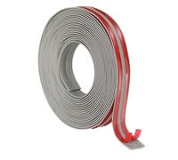 PATIKIL 2cm x 6m Wall Corner Protector, Self Adhesive Wall Corner Guard Edge Protector Flexible Peel and Stick Molding Trim for Ceiling Countertop, Gray Wood Grain