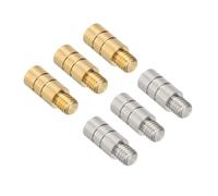 PATIKIL 2g Dart Weights, 6Pcs Brass Add Accentuator 2BA Thread for Dart Counter Weight Accessories, Gold Tone Silver Tone