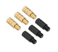 PATIKIL 2g Dart Weights, 6Pcs Brass Add Accentuator 2BA Thread for Dart Counter Weight Accessories, Gold Tone Black