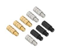 PATIKIL 2g Dart Weights, 9Pcs Brass Add Accentuator 2BA Thread for Dart Counter Weight Accessories, Gold Tone Silver Tone Black