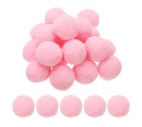 PATIKIL 2inch Pom Poms for Crafts, 20pcs Large Pompoms for Crafts Puff Balls Bulk High Elasticity Fuzzy Balls for Hats Christmas Art DIY, Pink