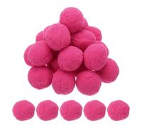 PATIKIL 2inch Pom Poms for Crafts, 20pcs Large Pompoms for Crafts Puff Balls Bulk High Elasticity Fuzzy Balls for Hats Christmas Art DIY, Hot Pink