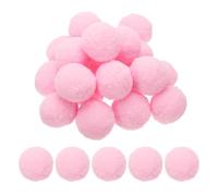 PATIKIL 2inch Pom Poms for Crafts, 20pcs Large Pompoms for Crafts Puff Balls Bulk High Elasticity Fuzzy Balls for Hats Christmas Art DIY, Light Pink