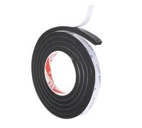 PATIKIL 2m/6.6ft Sealing Foam Tape, 1.5cm Wide 10mm Thick Single Sided Weather Stripping Door Seal Strip for Window Door Insulation, Black
