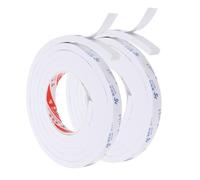PATIKIL 2m/6.6ft Sealing Foam Tape, 2 Pack 1.5cm Wide 10mm Thick Single Sided Weather Stripping Door Seal Strip for Window Door Insulation, White