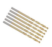 PATIKIL 2mm Drill Bit, Jobber Straight Shank M2 High-Speed Steel 135° Titanium Nitride TiN Coated for Stainless Steel Hard Metal - 6 Pack