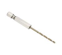 PATIKIL 2mm Hex Shank Drill Bit, M2 High-Speed Steel Bits Quick Change Design for Impact Driver 135° Gold Finish for Stainless Steel Hard Metal - 6 Pack