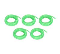 PATIKIL 2mm ID Glow Tube Deep Sea Fishing, 5Pcs 16.4 Ft/5M Soft Silicone Luminous Tube Angling Glow in the Dark Tubing Sleeve Fishing Tool for Fishing Rigs, Green