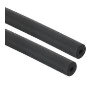 PATIKIL 2mm ID x 8mm OD x 1m Long Pipe Insulation Foam Tube, 2pcs Pipe Cover Wrap Roll EPDM Bar Tubing for Handle Grip HVAC Air Conditioner Units, Black
