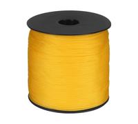 PATIKIL 2mm Polypropylene Braided Rope, Dark Yellow | 150m Nylon Hollow Utility Cord, Waterproof String for Clothesline, Camping, Crafting, Outdoor, Golf Courses