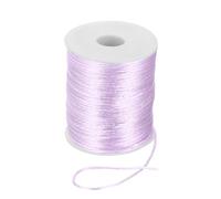 PATIKIL 2mm x 110 Yard Nylon String Cord Beading Satin String Knotting Cord Twine Thread for Jewelry Making Chinese Knotting Necklaces Macrame DIY Craft, Light Purple
