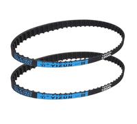 PATIKIL 2pcs 120XL Rubber Timing Belt 60 Teeth 10mm Width 5.08mm Pitch Synchronous Closed Loop Geared Drive Belt Black for Industrial