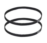 PATIKIL 2pcs 136XL Rubber Timing Belt 68 Teeth 10mm Width 5.08mm Pitch Synchronous Closed Loop Geared Drive Belt Black for Industrial