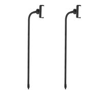 PATIKIL 2Pcs 19.7" Flexible Adjustable Gooseneck with Phone Clip, 1/4" Male Threaded Gooseneck Arm for Most Holder Threaded Adapter, Black