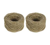 PATIKIL 2Pcs 200ft/61m Beeswax Wick Rope, 1.2mm Thick Candle Making Wicks with Natural Beeswax Well Coated for Candle String Making Wick Lighter, Brown
