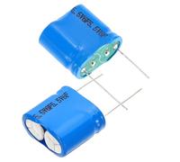 PATIKIL 2Pcs 5.5V 6F Super Capacitor, 1.02 x 0.51 x 0.87 Inch Aluminum Super Capacitors Winding Type Energy Storage for on Board Backup Energy Storage, Blue