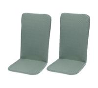 PATIKIL 2Pcs Chair Seat Covers Rectangle Stretch Dining Covers for Home, Green