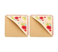 PATIKIL 2pcs Corner Bookmark, Letter Book Mark Personalized Embroidered Bookmark Cute Letter Book Mark Flower Felt Triangle for Reading Women Men Book Lovers Gift Teacher, Beige Red, L