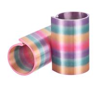 PATIKIL 2Pcs Diamond Art Painting Canvas Holder, Diamond Art Storage Rolls Anti-Roll Canvas Rings Organizer Painting Roller Bracket 3D Printing for DIY Craft Tool Accessories, Rainbow